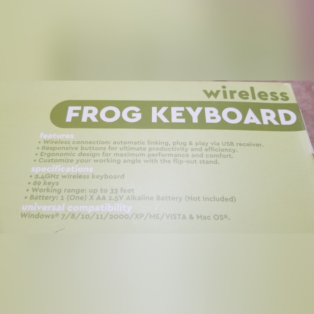 BYTECH Wireless Frog Keyboard - Picture 3 of 3